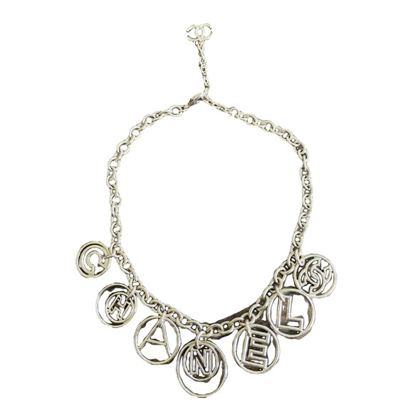 CHANEL Authentic Logo Collar Neckace - Picture 1 of 4